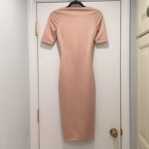 Zara Blush Stretch Bodycon Dress Size S